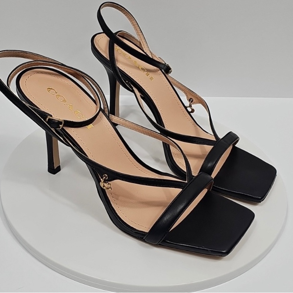 Vero Cuoio Black Strappy Heels